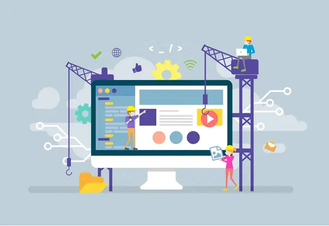 Website design mockup for home service business